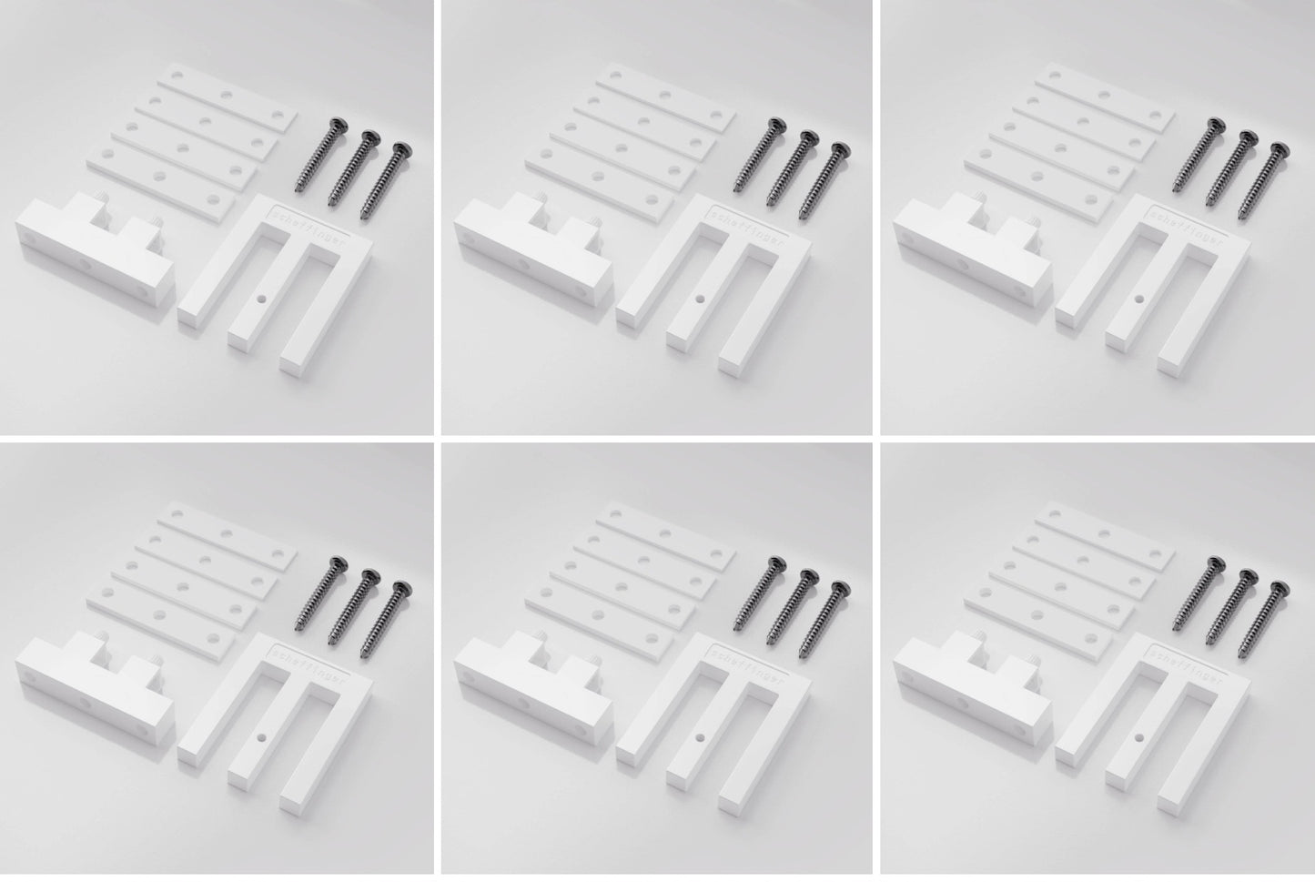 Lot de 6 verrous de fenêtre EM3 Scheffinger
